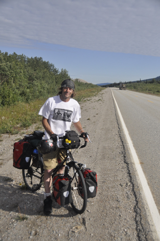 James, pedalling for pennies